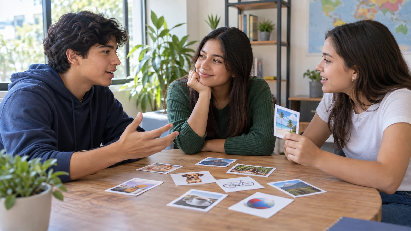 Estudiante UPES aprendiendo inglés conversacional básico