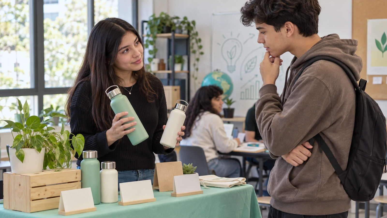 Estudiante UPES aprendiendo técnicas de negociación