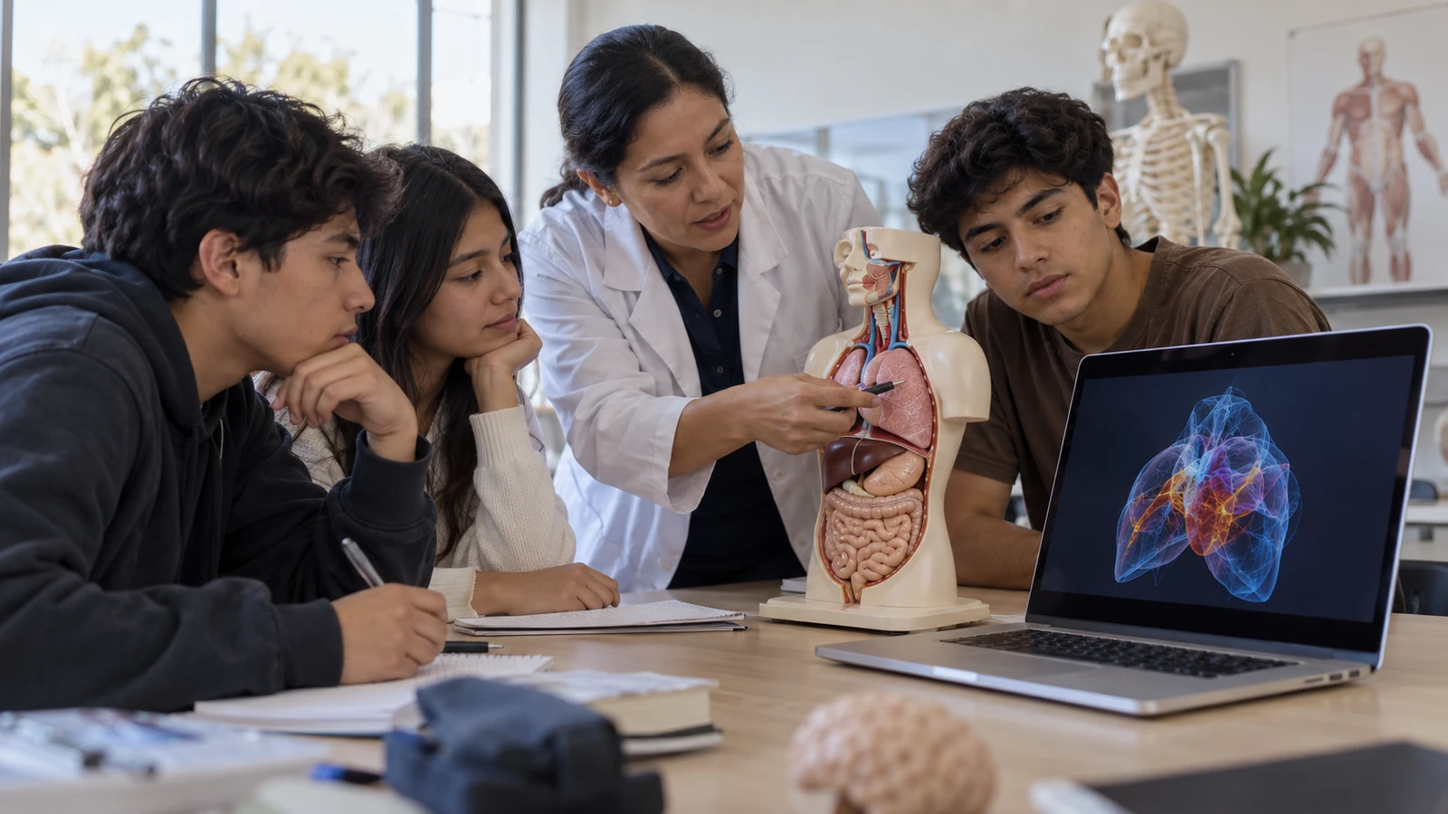 Estudiante UPES explorando IA aplicada a la salud